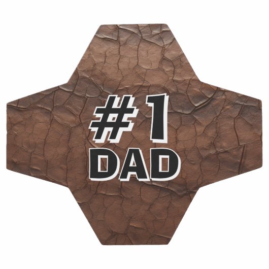 #1 Dad Leather-look Voetbal (Enkel)