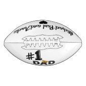 #1 Dad Love Personalized Football (Voorkant)