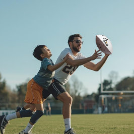 #1 Dad Love Personalized Football