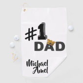 #1 Dad Love Personalized Golf Towel Golfhanddoek (Insitu)