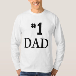 #1 DAD, nummer één vader, Vaderdag T-shirt