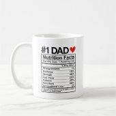#1 Dad Nutrition Facts Mok – Funny Vaderdag Gi (Links)