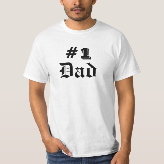 #1 DAD t-shirt (Voorkant)
