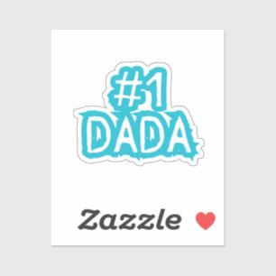 #1 Dada   Beste Papa Vader Daddy Nieuwe Vader Sticker