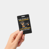 1 dag zonder mijn teckel is als een grapje badge (Handheld)