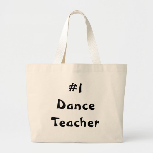 #1 Dance Bag Grote Tote Bag (Voorkant)