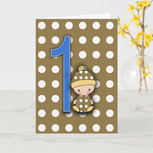 1 de Kaart van de Verjaardag van de Jongen van (Gele Bloem)