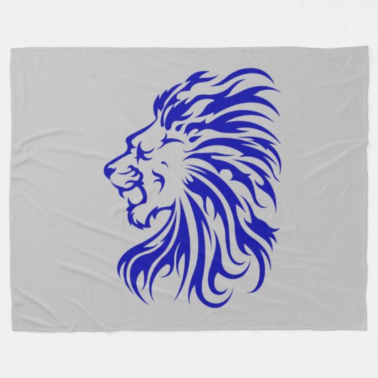 1.De koning van het oerwoud en alle dieren Fleece Deken (Voorkant (Horizontaal))