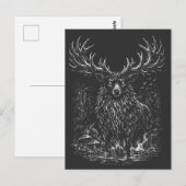 1. De Schaduw Hert door BurnsInHell Briefkaart (Voorkant / Achterkant)