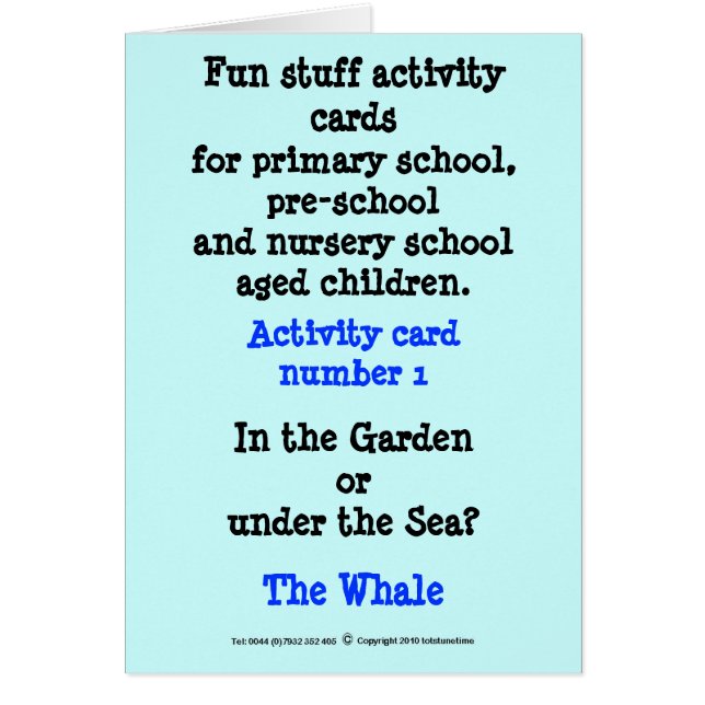 1 De walvis (Voorkant)