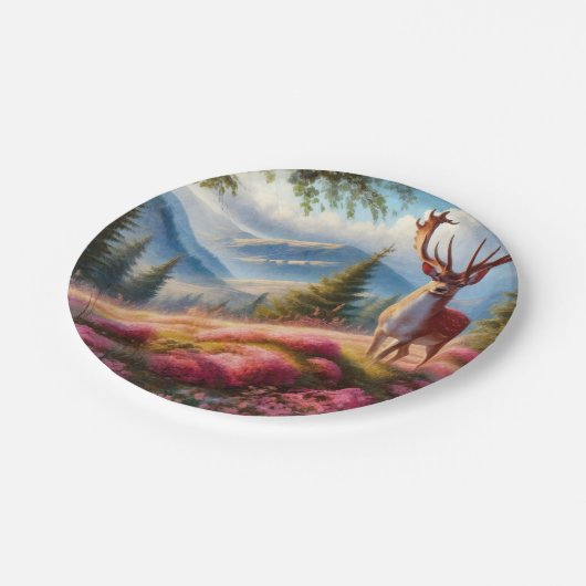 1 deer papieren bordje (Gekanteld)