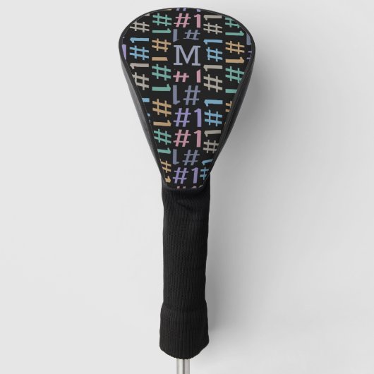 "# 1" Dekking van het stuurprogramma voor het aang Golfheadcover (Voorkant)