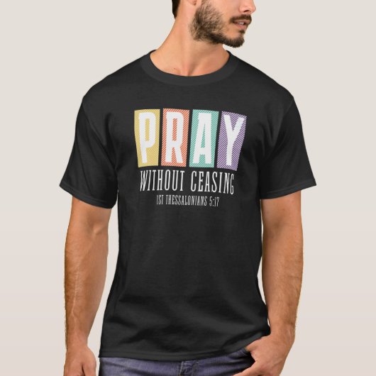 1 Deze 517-PRAY zonder Christelijke grafische oplo T-shirt (Voorkant)