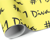 #1 Diva geel inpakpapier (Rol Hoek)