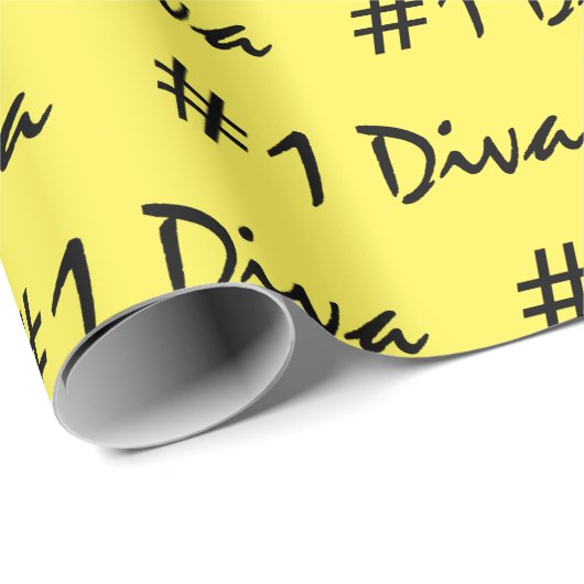 #1 Diva geel inpakpapier (Rol Hoek)