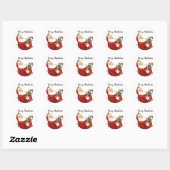1 dozijn Vintage Santa Enveloppe Zegell sticker (Vel)