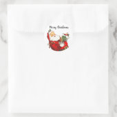 1 dozijn Vintage Santa Enveloppe Zegell sticker (Tas)