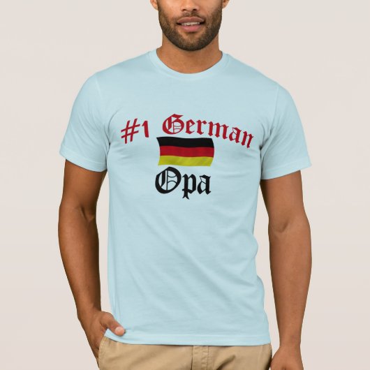 #1 Duitse Opa T-shirt (Voorkant)