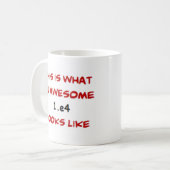 1.e4 schaken, geweldige koffiemok (Voorkant links)