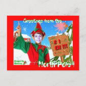 # 1 Elf Greetings van de Noordpoolkaart Briefkaart (Voorkant)