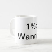 1%er Wannabe Koffiemok (Voorkant links)