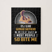 1 ES Ik hou van Duitse herder beter dan de meeste  Legpuzzel (Verticaal)