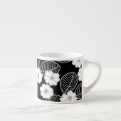 1 Espresso Mok Damask Floral Grijs Zwart Wit (Rechts)