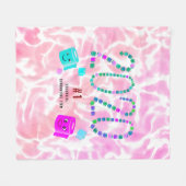 #1 Essential Quarantine Item in Roze 2 Fleece Deken (Voorkant (Horizontaal))