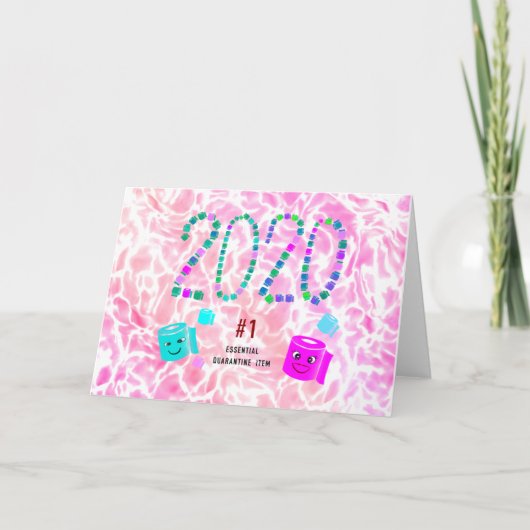 #1 Essential Quarantine Item in Roze Kaart (Voorkant)