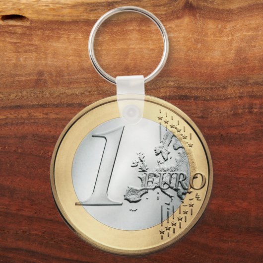1 Euro COIN Sleutelhanger (Voorkant)
