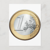 1 EURO-munt Briefkaart (Voorkant)