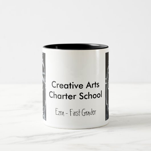 1-Ezra-Mok Tweekleurige Koffiemok (Center)