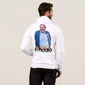 #1 FACKBOI - Tröja - Mönster ryggen Hoodie (Achterkant volledig)