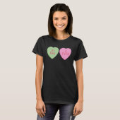 1 Fan 4 Ever Happy Valentines Day Conversation Hea T-shirt (Voorkant volledig)
