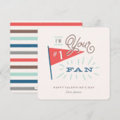 #1 Fan Valentijnsdag Kaart (Voorkant / Achterkant)