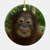 #1 fan van Krista Orangutan Keramisch Ornament (Achterkant)