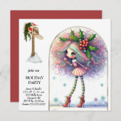 *~* 1 Fantasy Schattige Sweet Woman Elf Kaart (Voorkant / Achterkant)