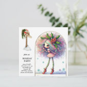 *~* 1 Fantasy Schattige Sweet Woman Elf Kaart (Staand voorkant)