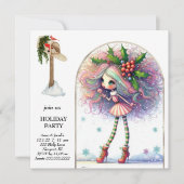 *~* 1 Fantasy Schattige Sweet Woman Elf Kaart (Voorkant)