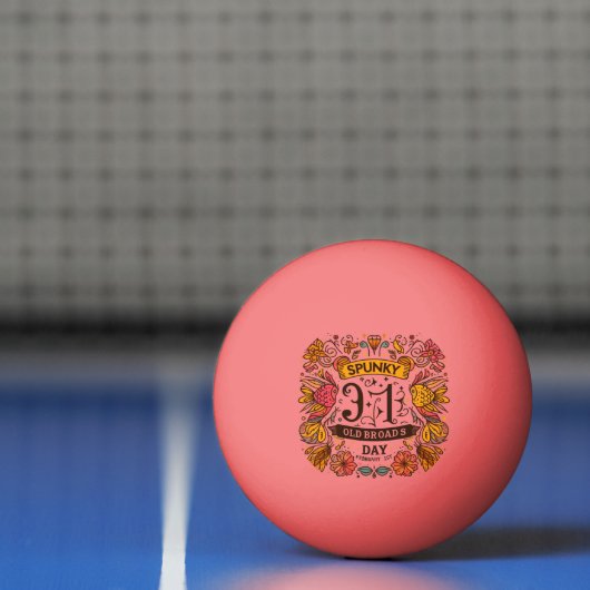 1 feb - Spunky Old Broads Day Pingpongbal (Net)