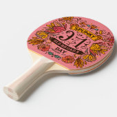1 feb - Spunky Old Broads Day Tafeltennisbatje (Voorkant Gekanteld)