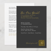 1 | FFG Pensioen Gala Avond Kaart (Voorkant / Achterkant)