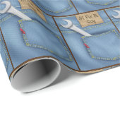 #1 Fix It Guy Moersleutel in Jean Pocket Cadeaupapier (Rol Hoek)