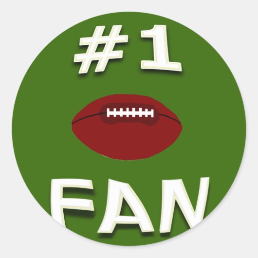 #1 Football Ventilator Ronde Sticker (Voorkant)