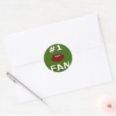 #1 Football Ventilator Ronde Sticker (Envelop)