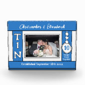 1 foto 10 jaar jubileum blauw (Voorkant)