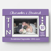 1 foto 10e jubileum paars fotoplaat (voorkant)