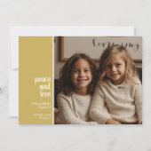 1 Foto Collage Minimale kerstliefde Feestdagenkaart (Voorkant)