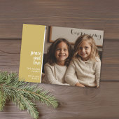 1 Foto Collage Minimale kerstliefde Feestdagenkaart