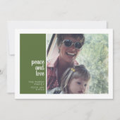 1 Foto Collage Minimale kerstvreugde Feestdagenkaart (Voorkant)